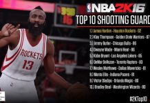 NBA 2K16 Top 10 Shooting Guard Player Ratings: Harden, K. Thompson Top List
