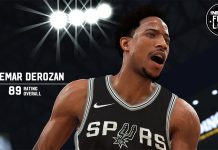 NBA 2K19 Screenshot & Player Rating: DeMar DeRozan (89 OVR Rating)