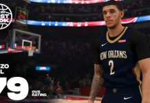 NBA 2K20 Ratings & Screenshots: Lonzo Ball (79) & Clint Capela (85)