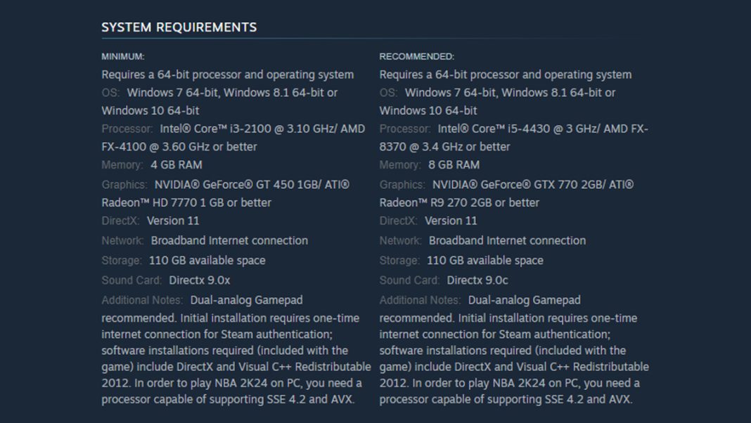 NBA 2K24 System Requirements, FAQ, & More for PC / Steam | Hoops Gamers