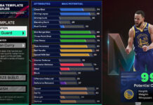 NBA 2K25 Steph Curry Template Build