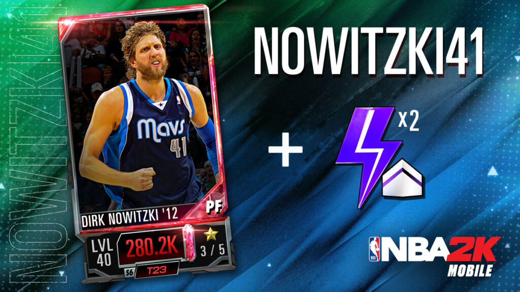 NBA 2K Mobile Code: Dirk Nowitzki LVL 40 Card | Hoops Gamers