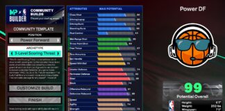 NBA 2K25 Power DF Community Build