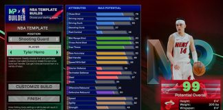NBA 2K25 Tyler Herro Template Build