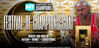 NBA 2K25 GOAT Festival of Champions Locker Code