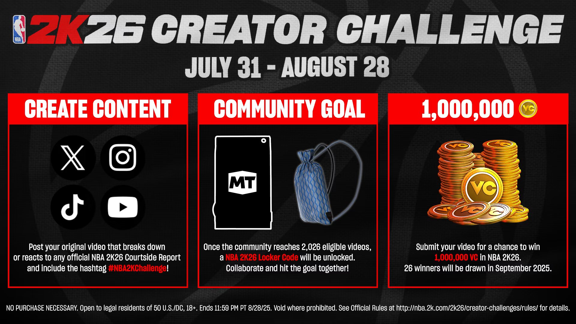 NBA 2K26 Creator Challenges