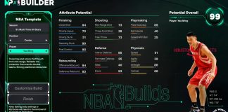 NBA 2K26 Template Build - Yao Ming
